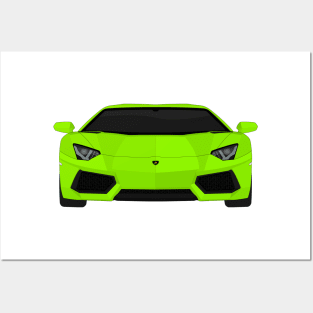 AVENTADOR LIME Posters and Art